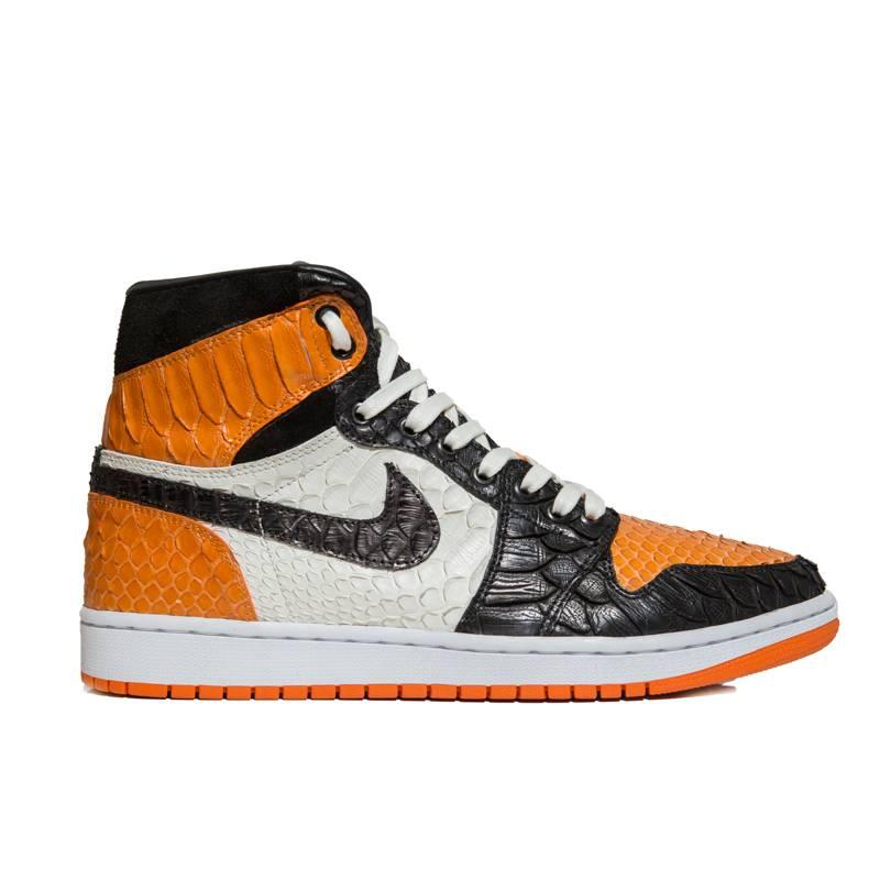 Jordan 1 Python Orange - WorkOnCustom