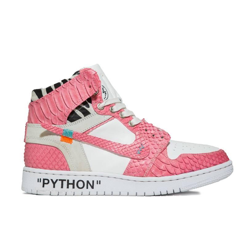 Jordan 1 Pink Python – WorkOnCustom