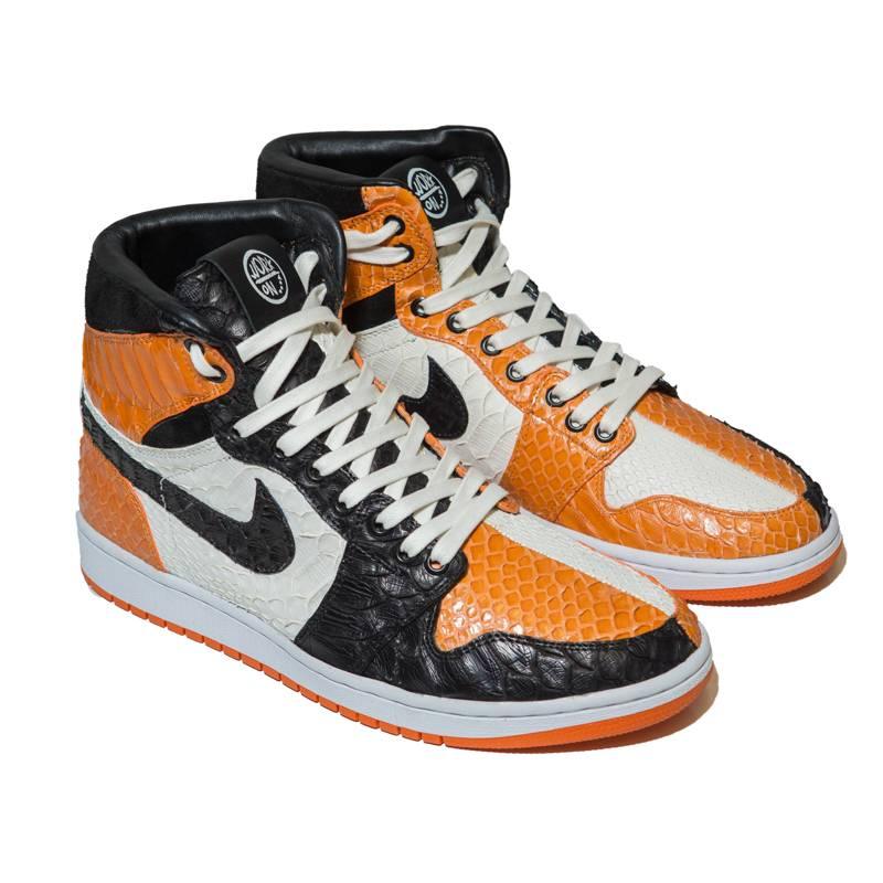 Jordan 1 Python Orange – WorkOnCustom